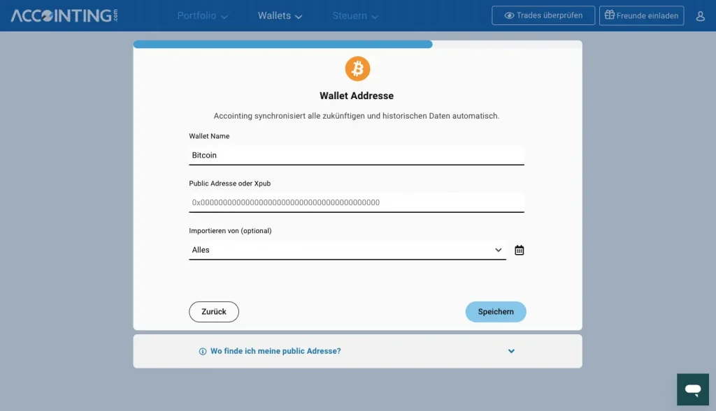 Bitcoin Wallet Adresse Public Accointing