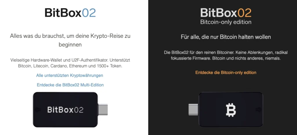 Bitbox multi-edition bitcoin only edition
