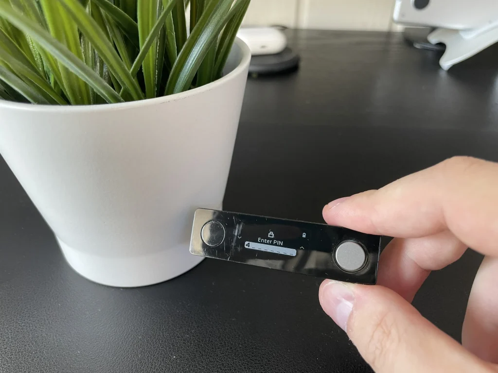 Ledger PIN eingeben
Ledger Nano X PIN
